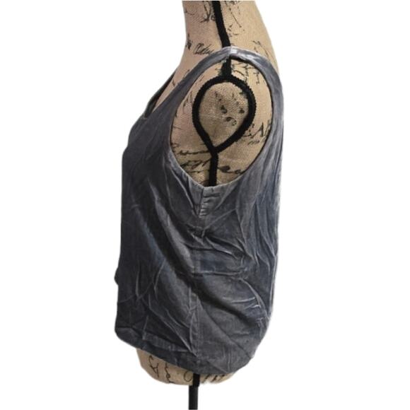 J. Crew Grey Crushed Velvet party Tank Top Size 6 and 4 Small New! - Picture 4 of 7